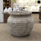 Della Rustic Jar-Style Cement Planter