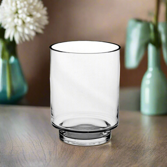 Kolin Footed Cylinder Glass Vase