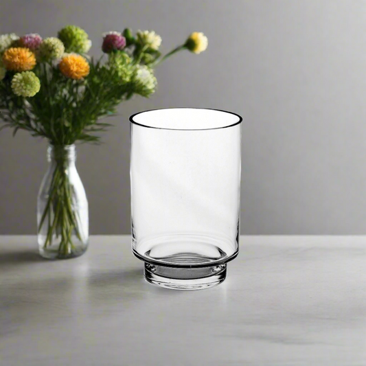 Kolin Footed Cylinder Glass Vase