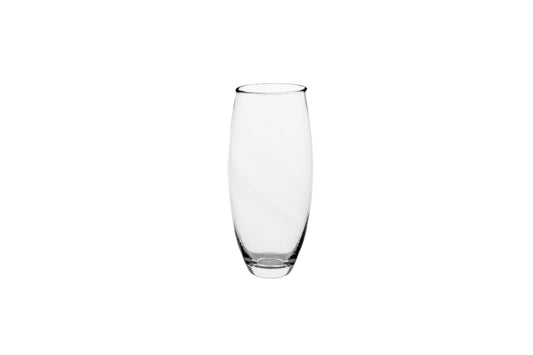Glass Vase Bullet Shape Clear-Urban Trends Collection-Clear-Small-Urban Trends Collection