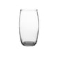 Glass Vase Block Tapered Shape-Urban Trends Collection-Clear-Large-Urban Trends Collection