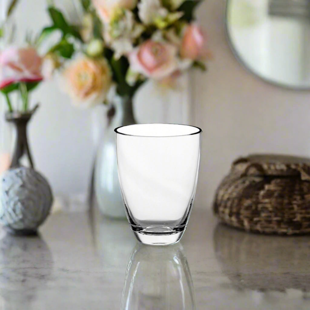 Glass Vase Cone Cup Shape Clear Large-Urban Trends Collection-Clear-Small-Urban Trends Collection