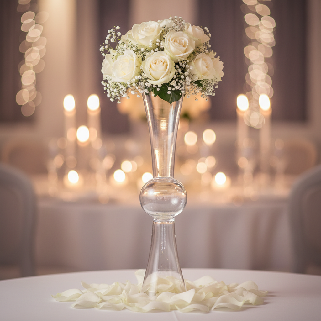 Hadriel Double Trumpet Glass Vase