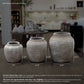 Kira Ribbed Amphora-Style Cement Planter