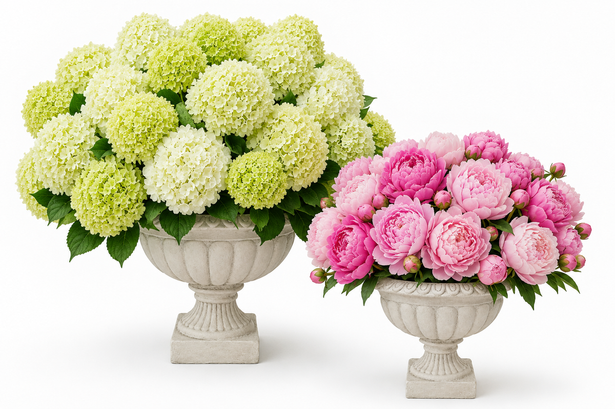Zale Classic Fluted Garden Urn Planter with Pedestal