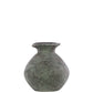 Neena Terracotta Bellied Round Flower Vase with Uneven Lips