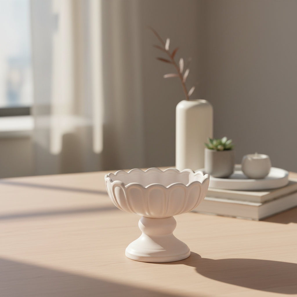 Hannah Stoneware Off-White Pot