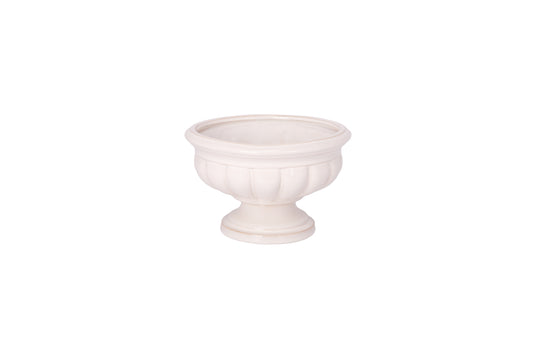 Stoneware Pot Off White-6.50"H