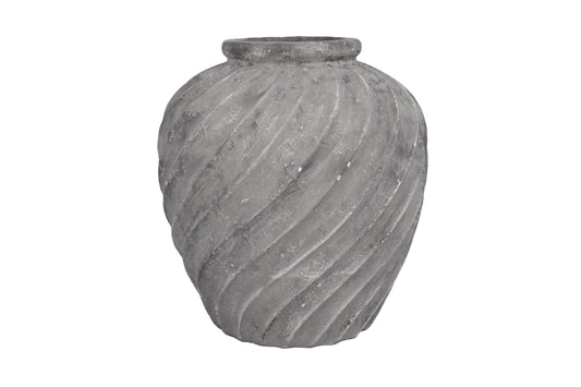 Cement Wave Vase Gray
Size: 15.25"x15.25"x16.50"H