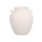 Cement Small Handle Vase White