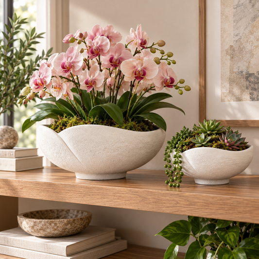 Adaline Organic Petal Bowl Set (Set of 2)
