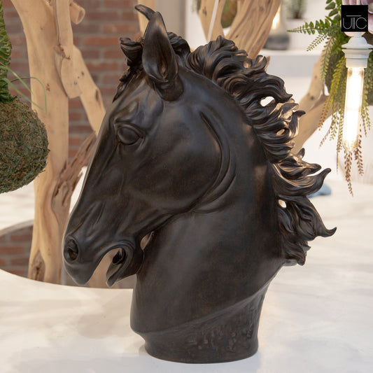 Draxen Polyresin Horse Head Figurine