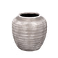 Kira Ribbed Amphora-Style Cement Planter