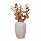Aliona Handcrafted Faceted Angular Terracotta Vase