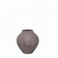 Pavati Handcrafted Egg-Shaped Terracotta Vase with Ribbed Texture