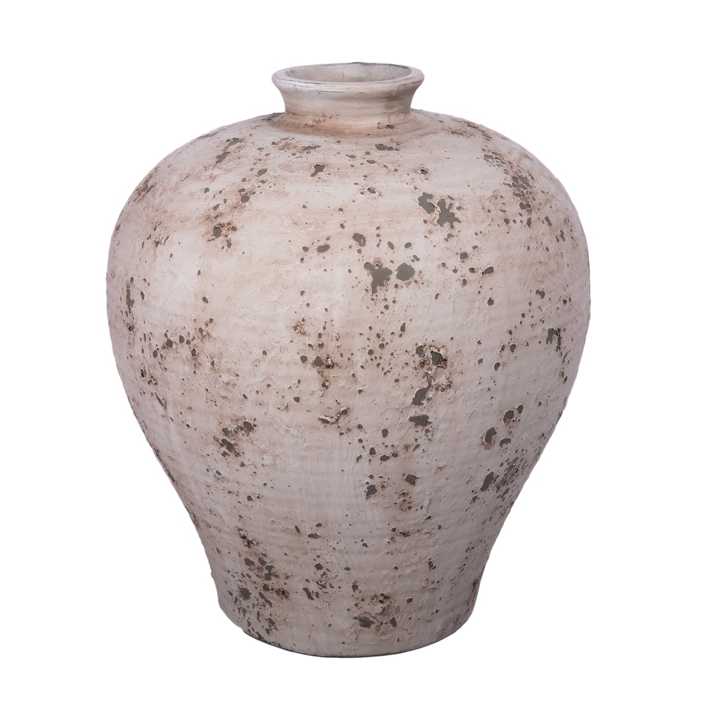 Lilya Weathered Ovoid Cement Vase