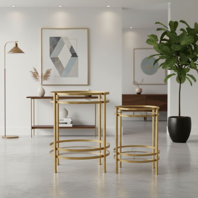 Azel Metal Round Table Set