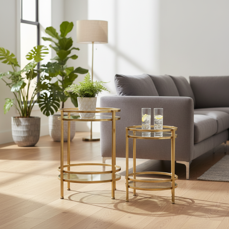 Azel Metal Round Table Set