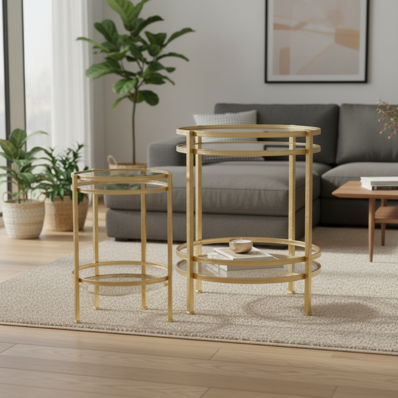 Azel Metal Round Table Set