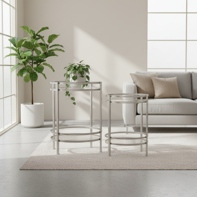 Azel Metal Round Table Set