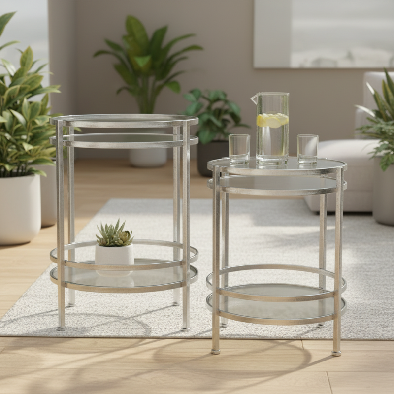 Azel Metal Round Table Set