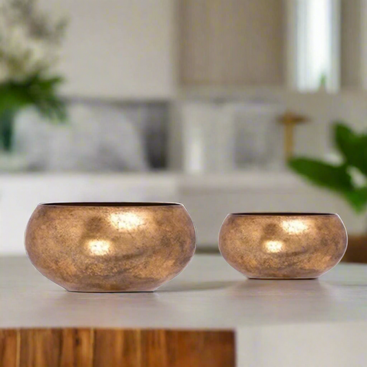 Veyra Tarnished Gold Bowl Set