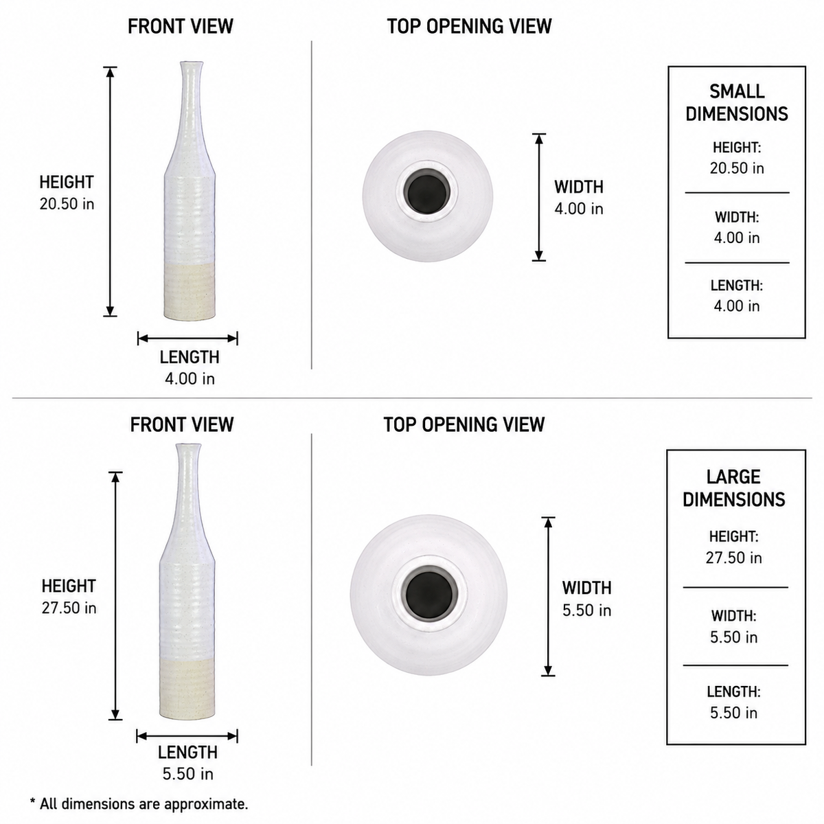 Adia Ceramic Bottle Vase