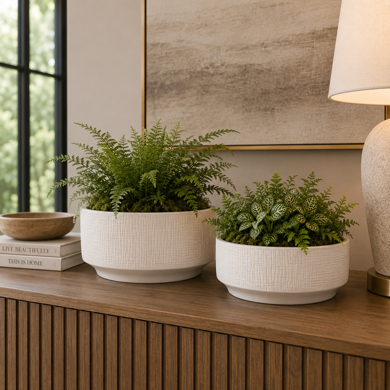 Alera Ceramic Round Planter