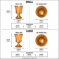 Alisson Golden Metal Planter