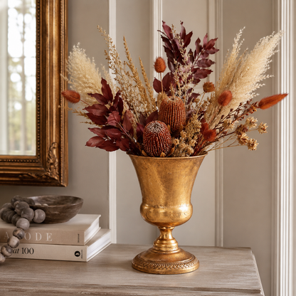 Alisson Golden Metal Planter
