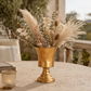 Alisson Golden Metal Planter