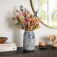 Arya Ceramic Round Vase with Sculpted Rim