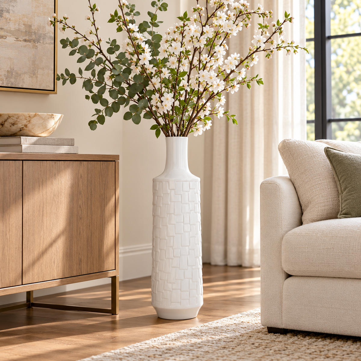 Ashy Ceramic Vase