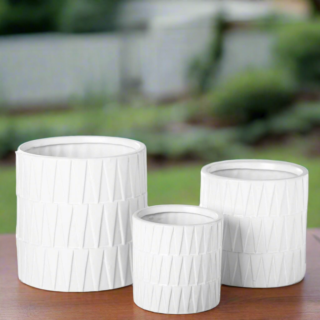 Avelora Embossed Ceramic Pot Set