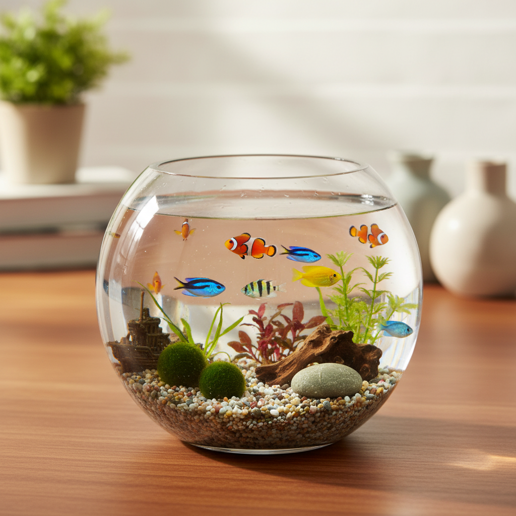 Sora Clear Glass Fish Bowl