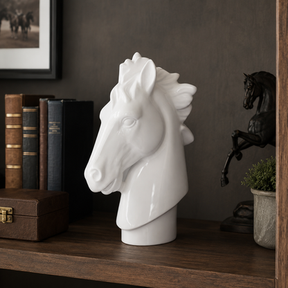 Breslin Resin Horse Head Sculpture
