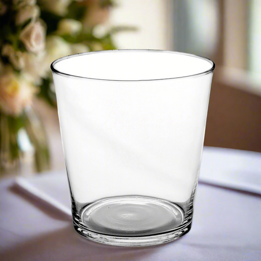 Briony Clear Glass Angular Cube Vase