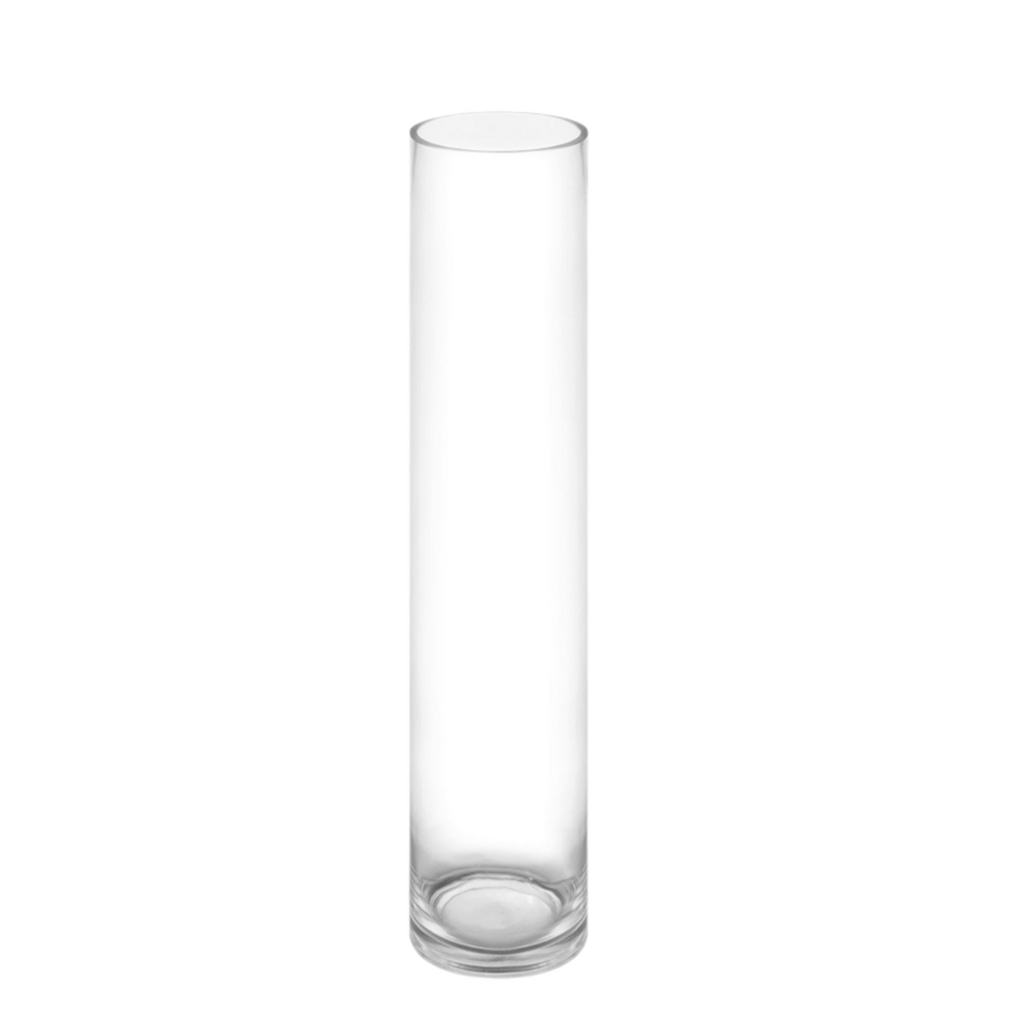 Silvon Clear Glass Cylinder Vase
