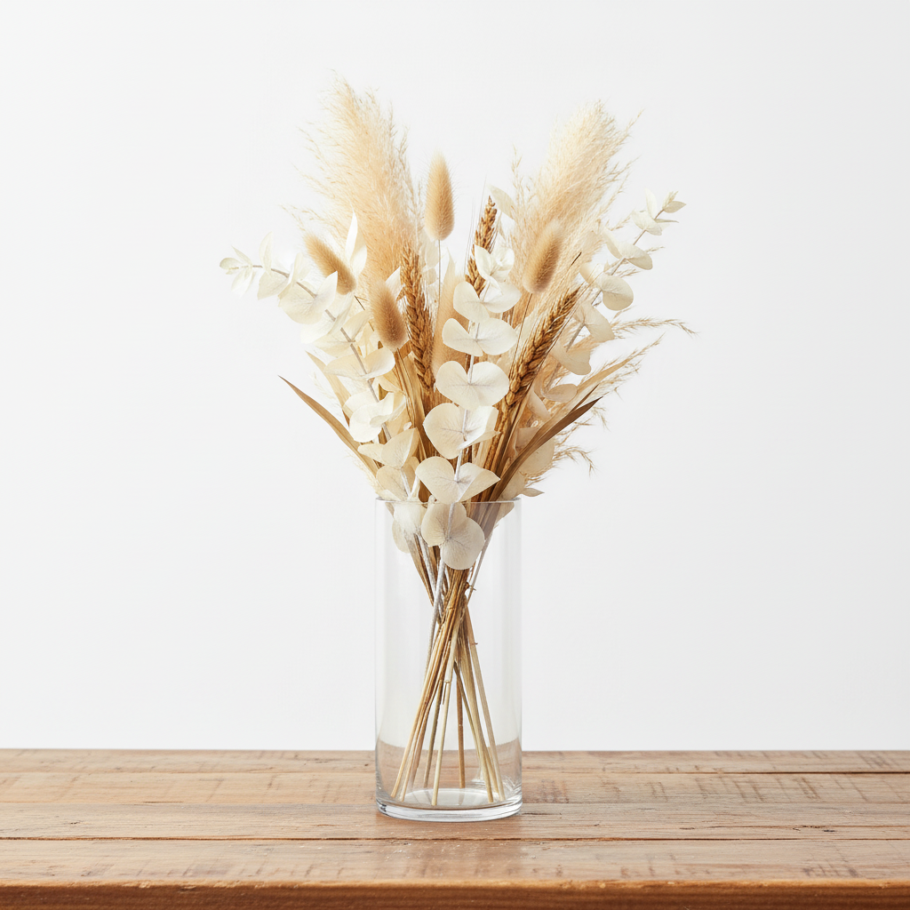 Silvon Clear Glass Cylinder Vase