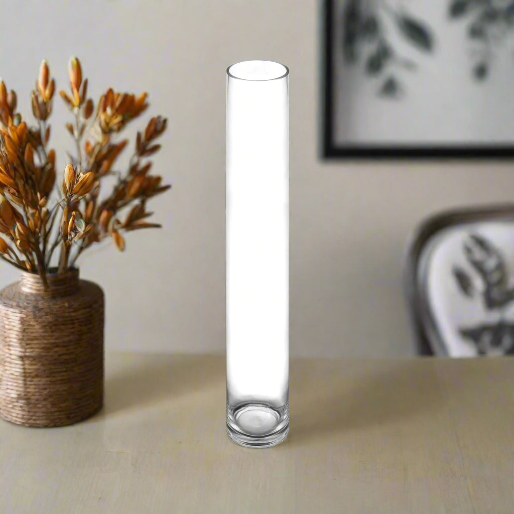 Cylinder Clear Glass-Urban Trends Collection-Clear-4x4x20-Urban Trends Collection