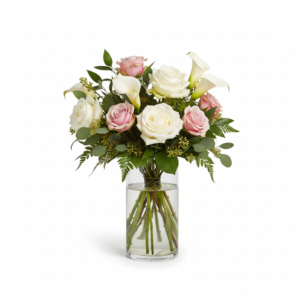 Miri Clear Glass Cylinder Vase