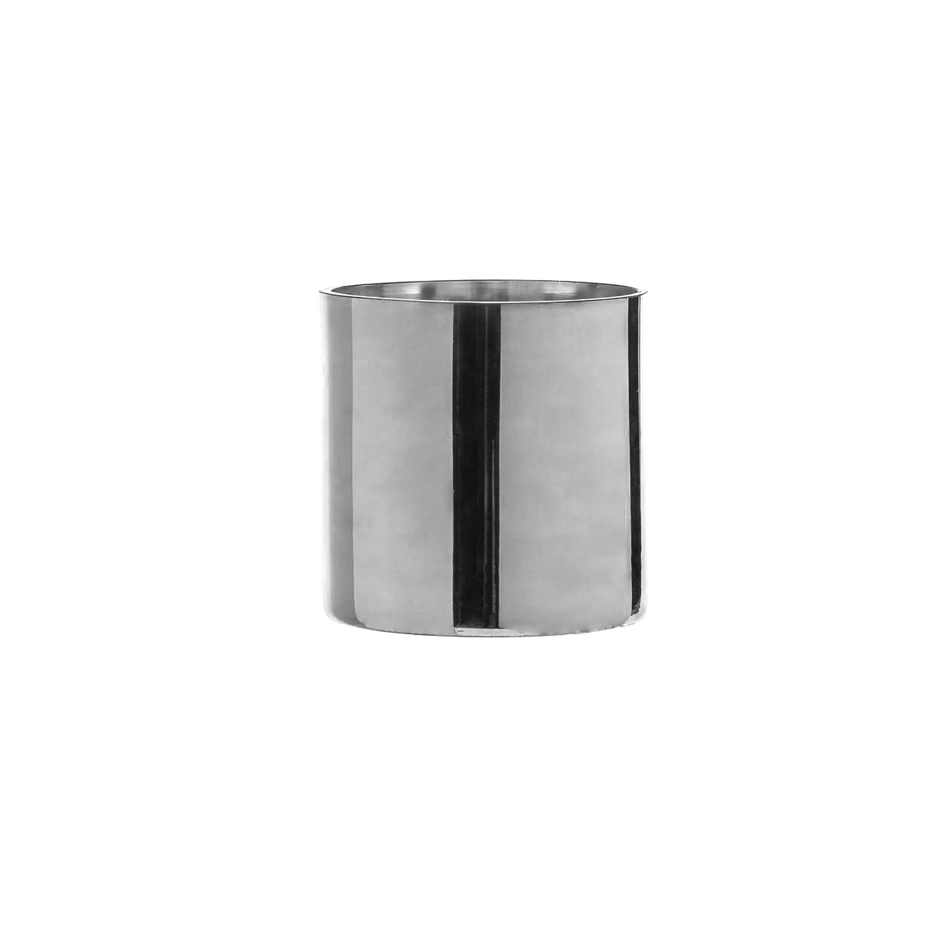 Cylinder Clear Glass-Urban Trends Collection-Silver-7x7x7-Urban Trends Collection