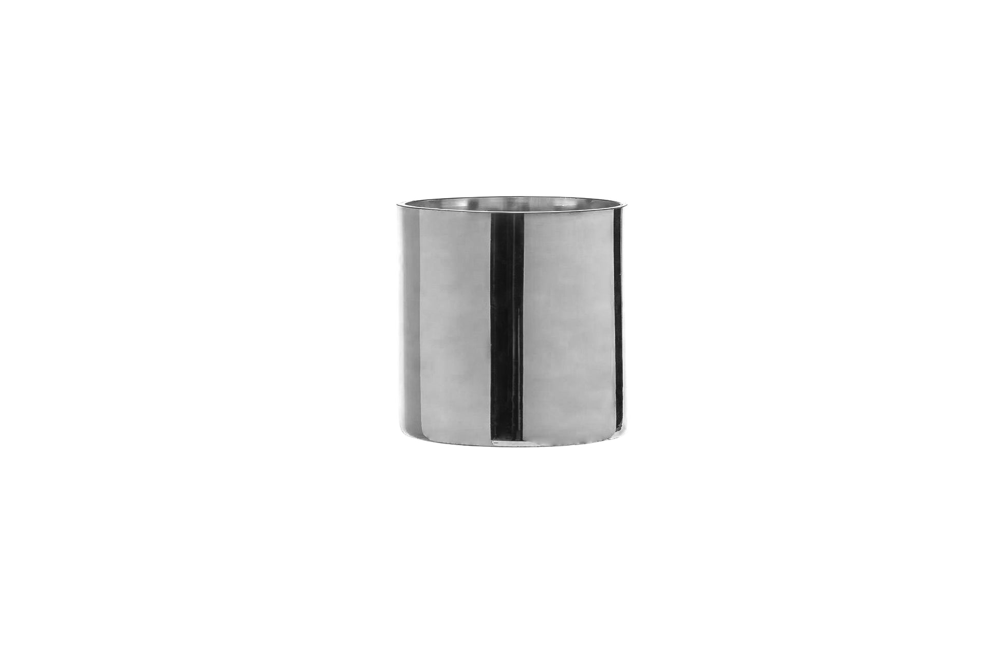 Cylinder Clear Glass-Urban Trends Collection-Silver-7x7x7-Urban Trends Collection