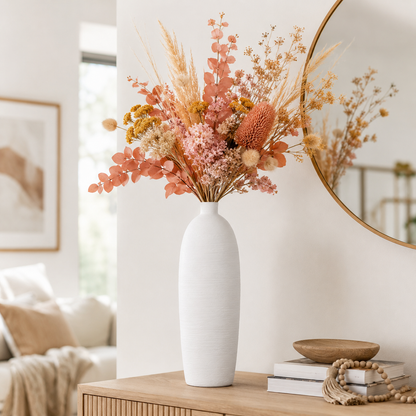 Calvessa Ceramic Tall Cylindrical Vase