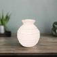 Calviora Off-White Ceramic Round Vase with Rim