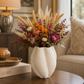 Carline Twisted Lobed Ceramic Vase