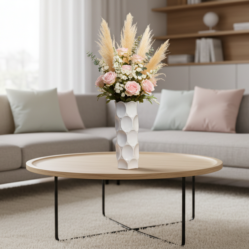 Jaselle Dimpled Ceramic Vase