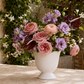 Zavine Matte White Pedestal Planter