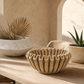 Rena Fluted Cement Bowl Planter