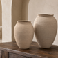 Ori Amphora-Style Textured Ceramic Vase